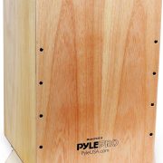 Cajon de madeira Pyle String PCJD18 com cordas internas ajustáveis e design compacto.