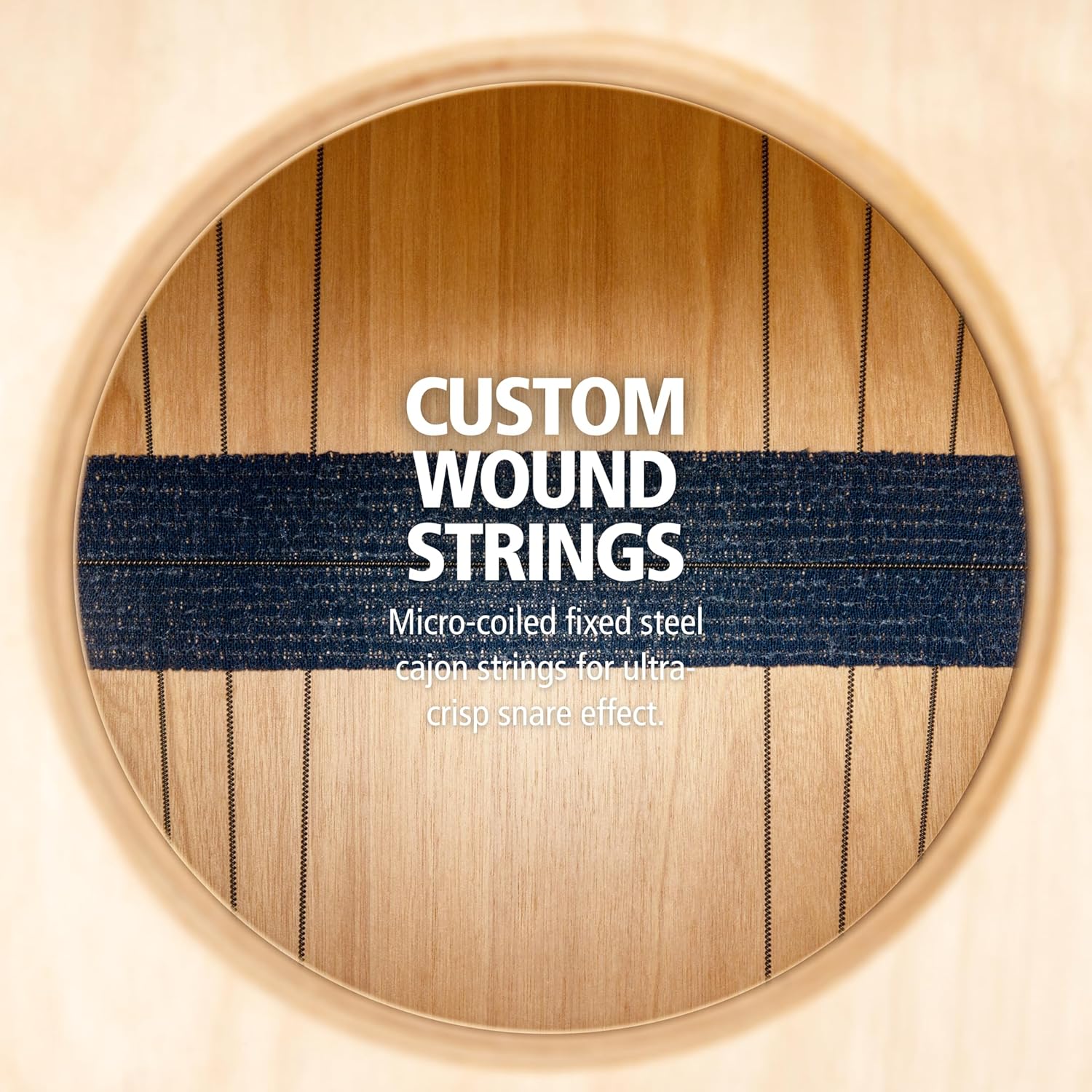 Cordas personalizadas de aço micro-enrolado para efeito de caixa no Meinl Artisan String Cajon