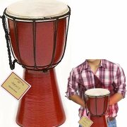 Tambor africano Djembe infantil B.N.D TOP com pele de cabra natural e corpo em madeira marrom avermelhada