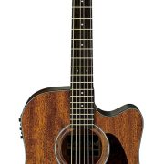 Ibanez Artwood AW54CE-OPN violão eletroacústico natural opaco com corpo em madeira texturizada, braço escuro e tarraxas cromadas