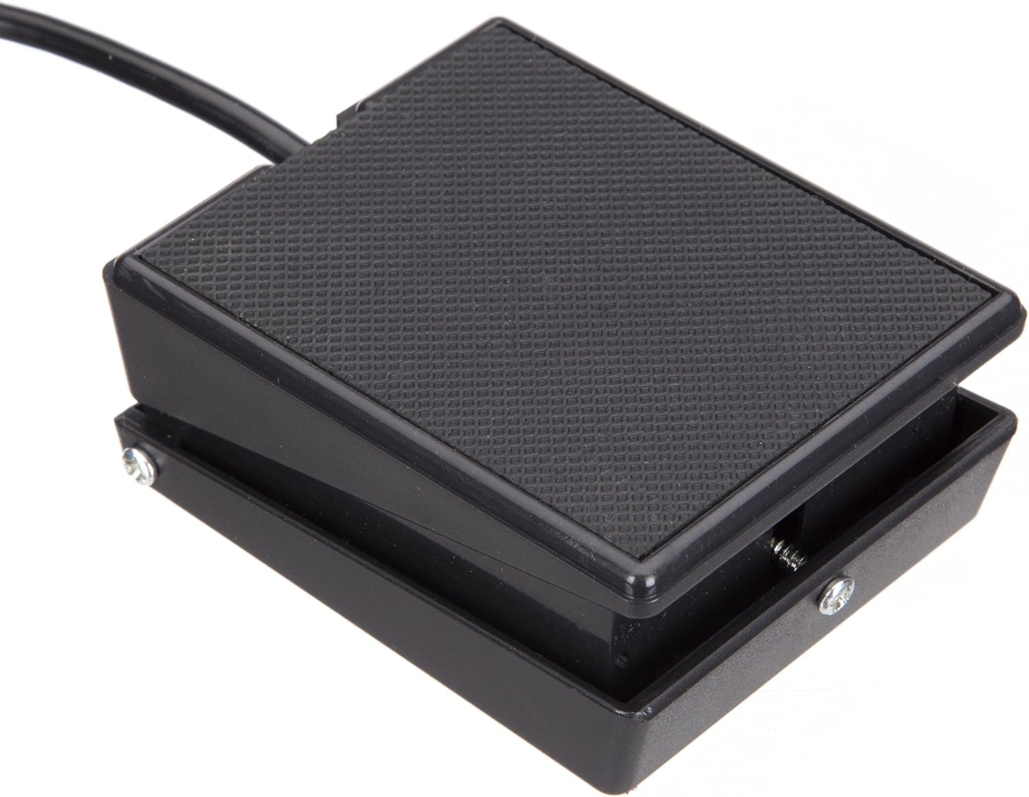 Pedal sustain preto para teclado RockJam com cabo