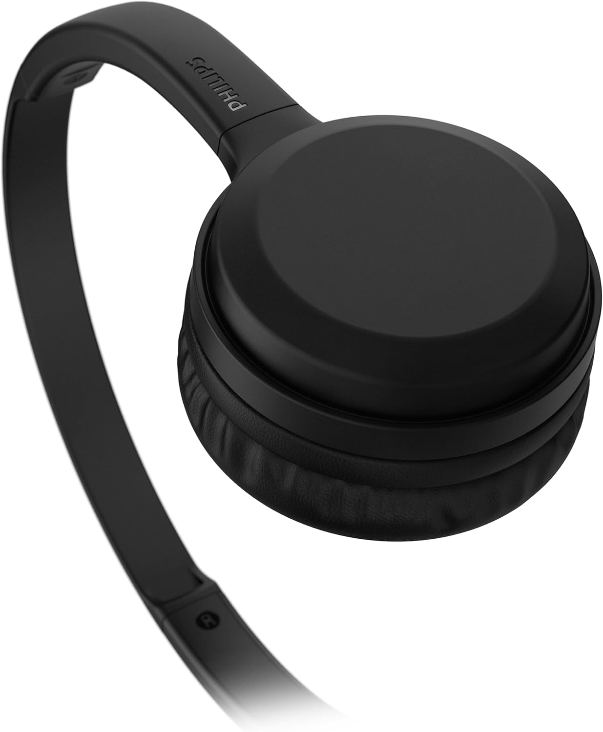 Fone de ouvido Philips TAH1108BK/55 preto on-ear Bluetooth perfil com marca Philips na haste