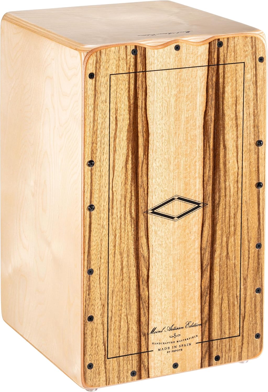 Meinl Artisan String Cajon com placa frontal de limba e corpo de bétula báltica acabamento natural