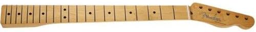Braço e escala maple da guitarra Fender Squier Bullet Stratocaster com 21 trastes e logo Fender Telecaster