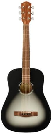 Violão Fender FA-15 3/4 aço com acabamento Midnight Burst em fundo branco