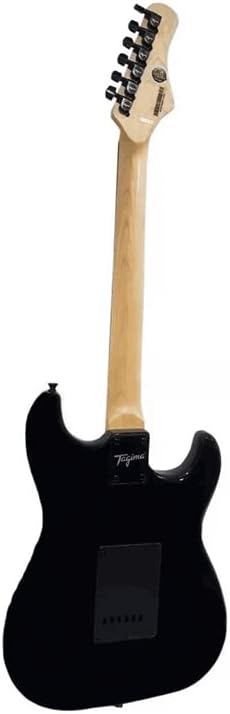 Guitarra elétrica Tagima LH TG 500 SB DF MG preta vista de trás