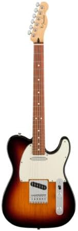 Fender Player Telecaster SS guitarra elétrica sunburst 3 cores escala pau ferro vista frontal