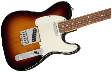 Fender Player Telecaster SS guitarra elétrica sunburst vista diagonal corpo e braço