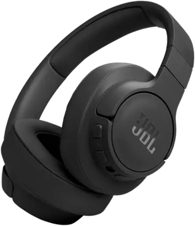 Fone de ouvido JBL Tune 770NC preto over-ear sem fio com cancelamento de ruído