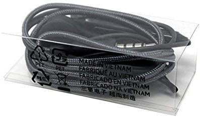Cabo trançado preto para fones AKG EO-IG955BSEGUS em embalagem plástica transparente com texto de fabricação.