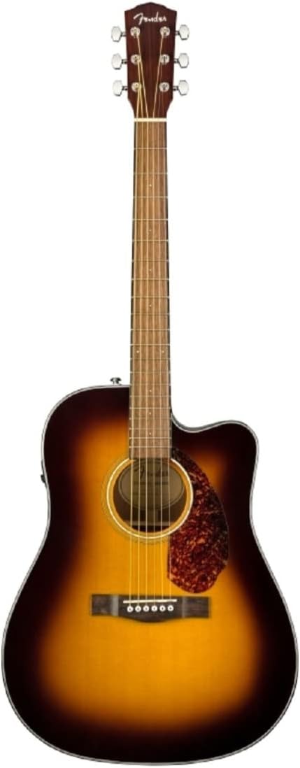 Violão Fender CD-140SCE acabamento sunburst com corte e braço madeira clara