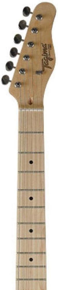 Braço e cabeçote da guitarra elétrica Telecaster Classic Tagima T-550 em madeira clara com tarraxas pretas