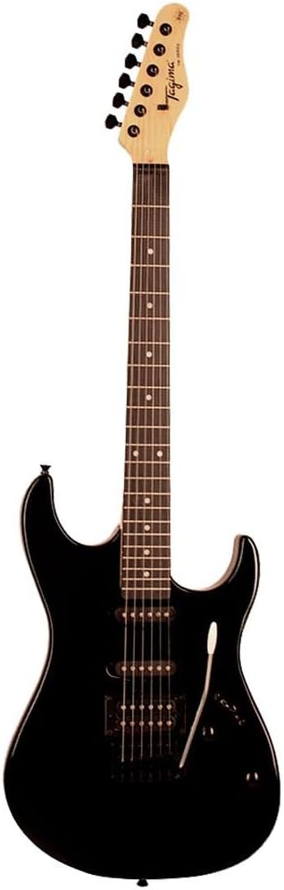 Guitarra elétrica Tagima TG 510 BK preta com captadores HSS vista frontal