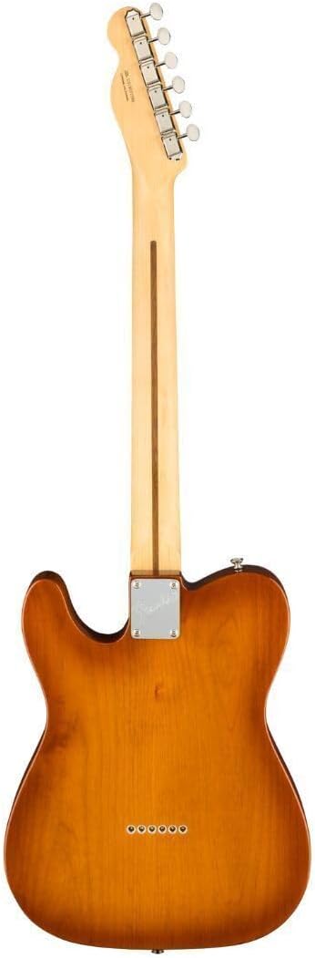 Parte traseira da guitarra Fender American Performer Telecaster Honeyburst com braço claro