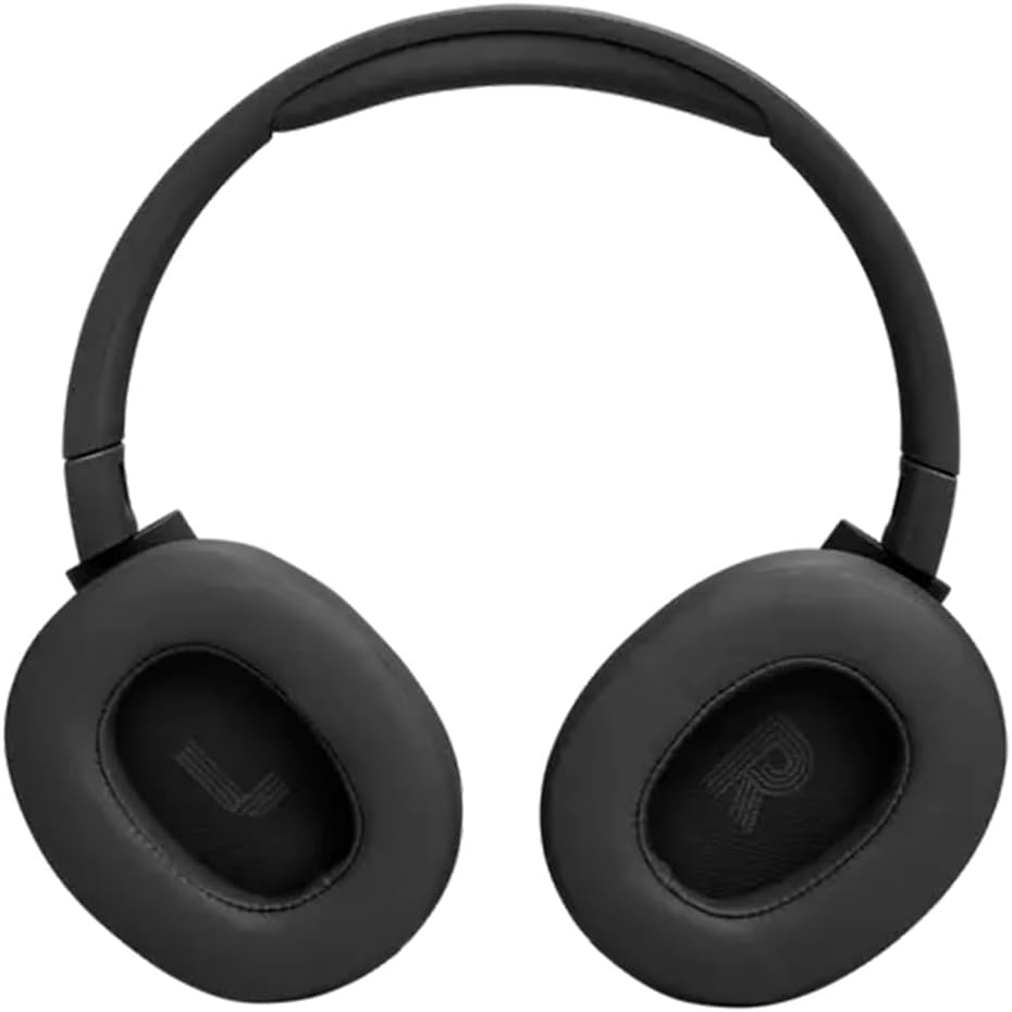 Fone de ouvido JBL Tune 770NC preto over-ear sem fio vista interna das almofadas