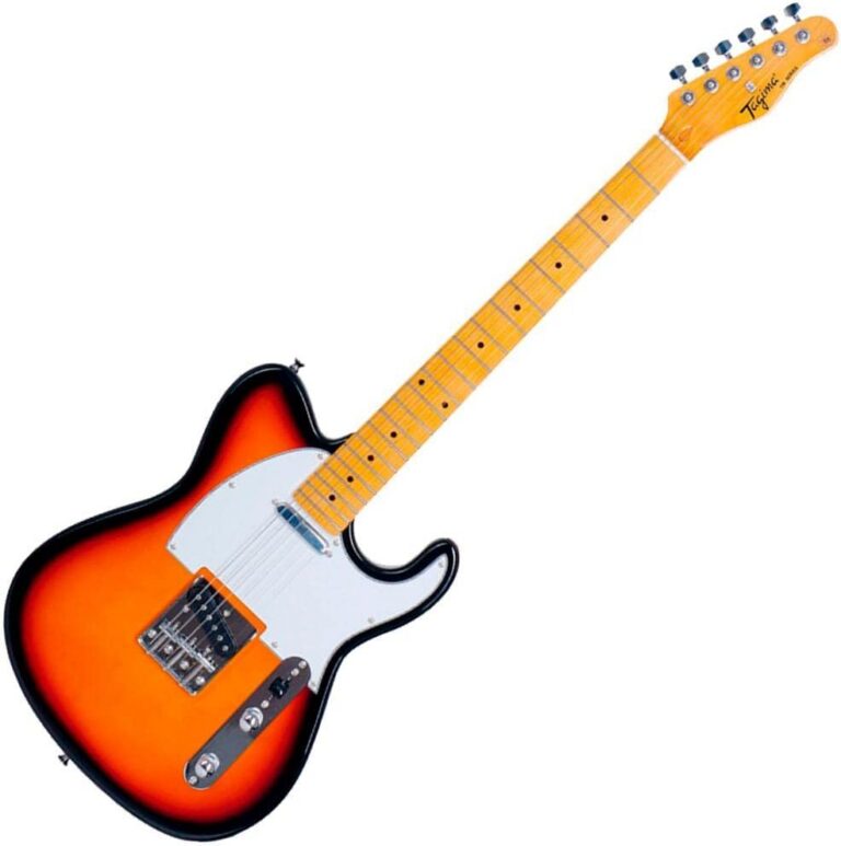 Guitarra elétrica Tagima TW-55 Sunburst Woodstock Series com acabamento clássico sunburst e braço em madeira clara.