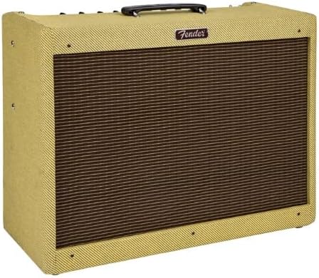 Amplificador Fender Blues Deluxe 223 2200 000 valvulado vintage bege texturizado vista lateral direita