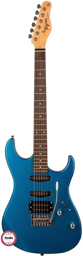 Guitarra elétrica Tagima TW Series TG-510 azul metálico vista frontal completa
