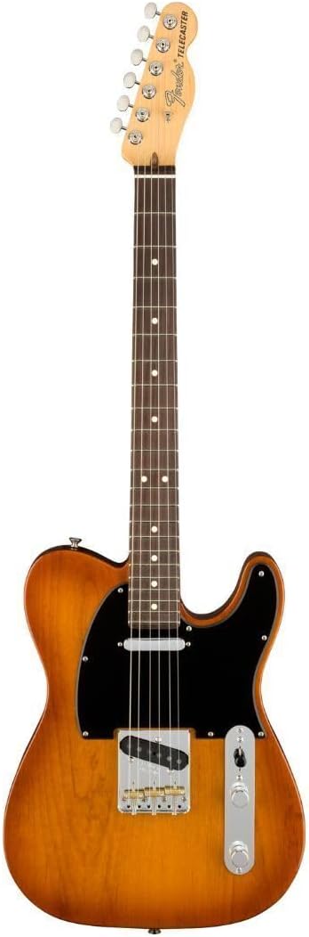 Fender American Performer Telecaster Honeyburst guitarra com fingerboard de rosewood vista frontal