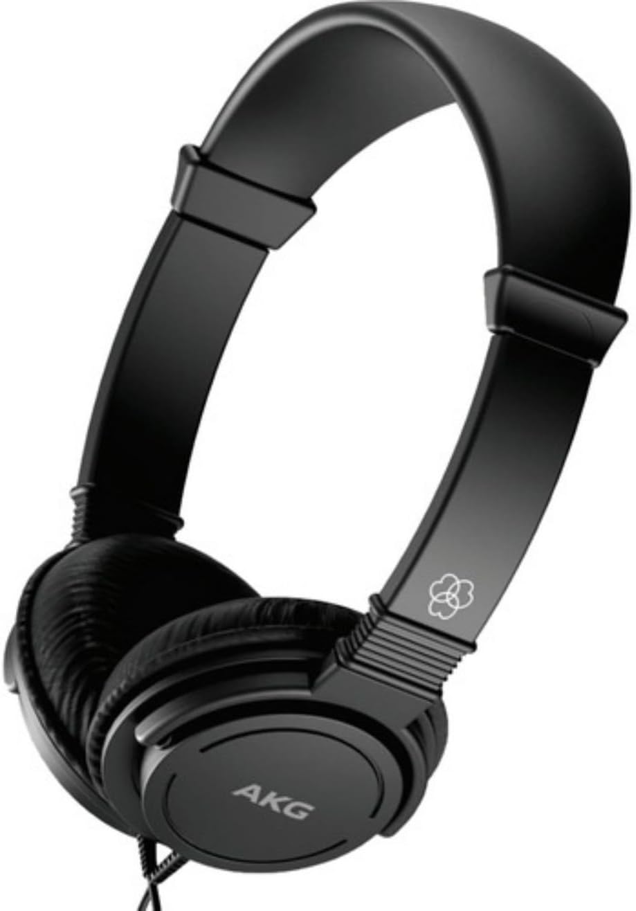 Fone de ouvido AKG K21 preto on-ear com fio e conector P2 3,5mm