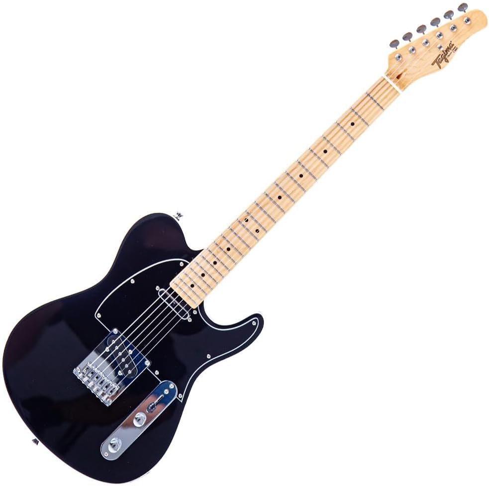 Guitarra elétrica Telecaster Classic Tagima T-550 preta vista em ângulo