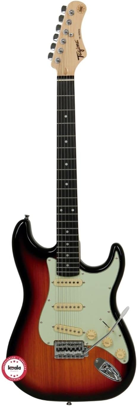 Guitarra elétrica Tagima TG 500 Sunburst com corpo Basswood e captadores SSS