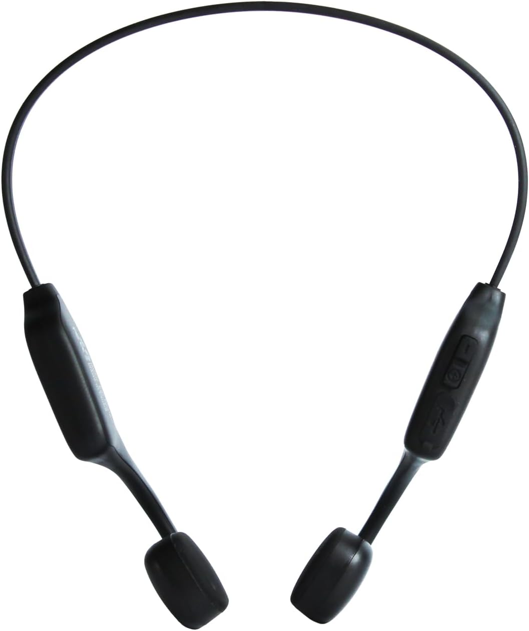 Fone de ouvido esportivo Bluetooth com botões de controle preto Arara