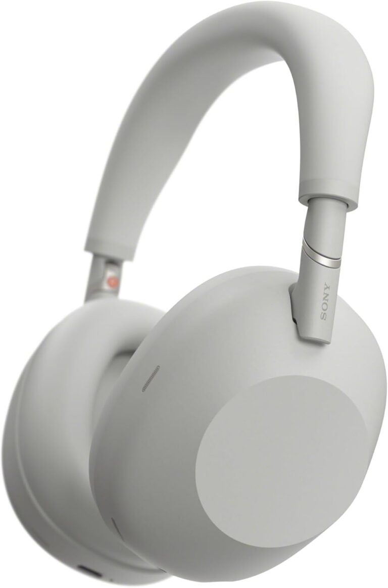 Fones de ouvido Sony WH-1000XM6 cinza claro over-ear com cancelamento de ruído