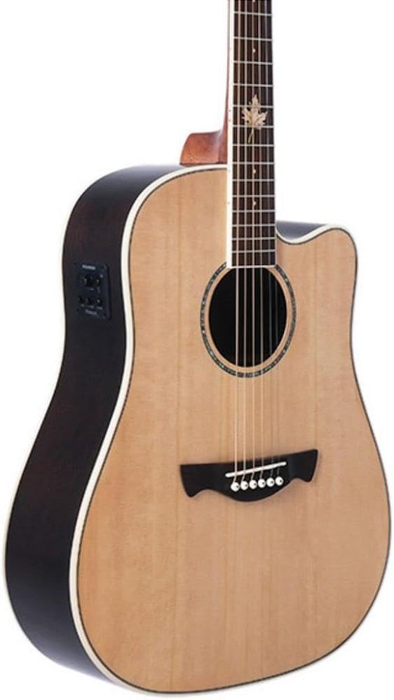Violão eletroacústico Tagima Vancouver dreadnought cutaway tampo sólido com controle eletrônico