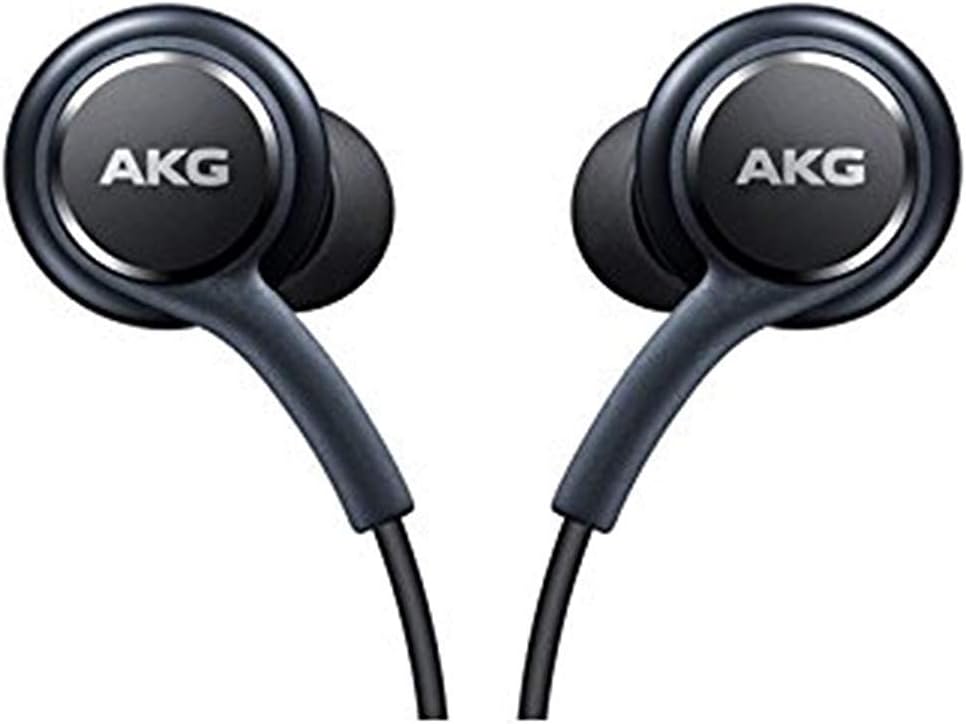 Fones de ouvido in-ear pretos AKG EO-IG955BSEGUS com cabo e logo AKG visível.