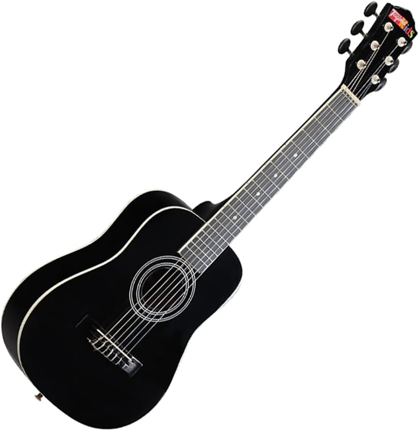 Violão acústico infantil Tagima KIDS V2 1/2 nylon preto brilhante com corpo e braço visíveis
