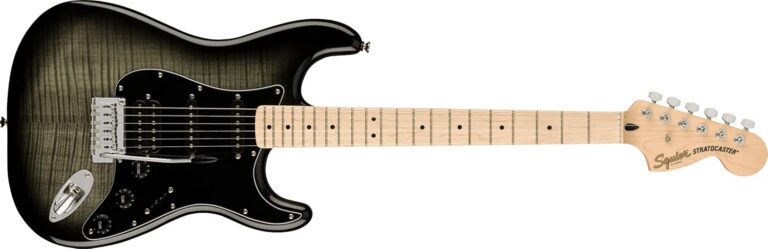 Guitarra elétrica Fender Squier Affinity Stratocaster Black Burst com escala maple