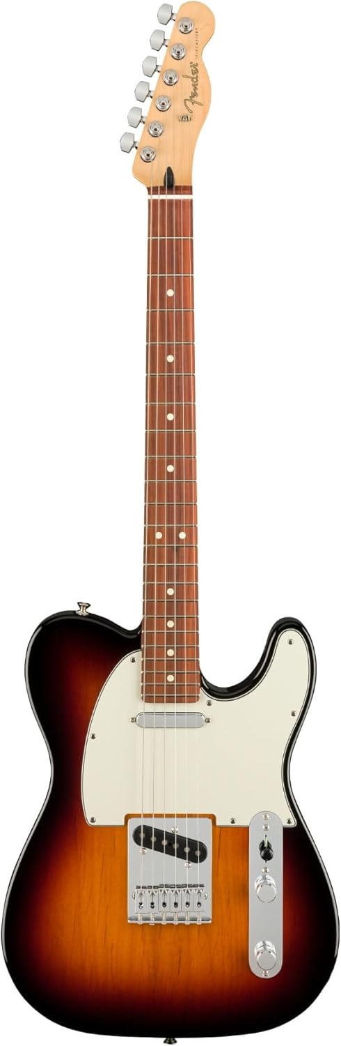 Fender Player Telecaster SS guitarra elétrica sunburst 3 cores escala pau ferro vista frontal