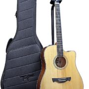 Violão folk Tagima Sapele Sunset com capa gig bag preta