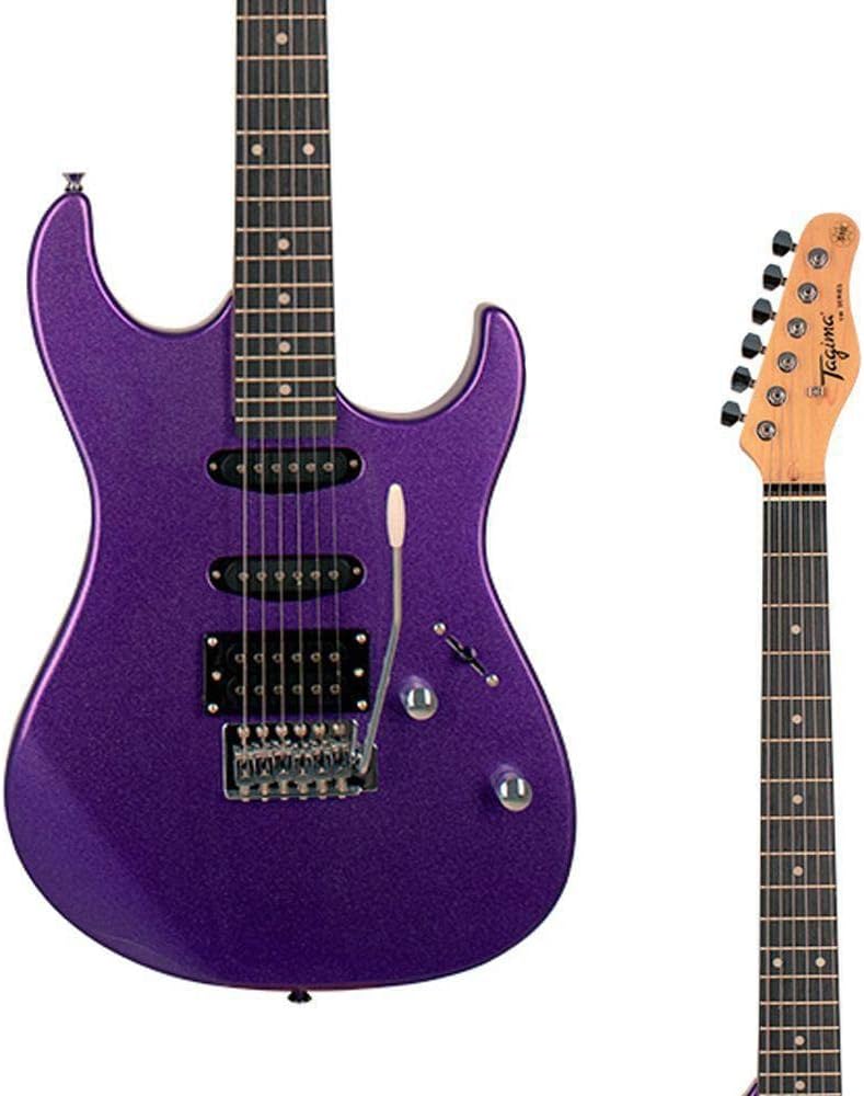 Corpo da guitarra elétrica Tagima TG 510 MP roxo metálico com ponte tremolo e captadores HSS