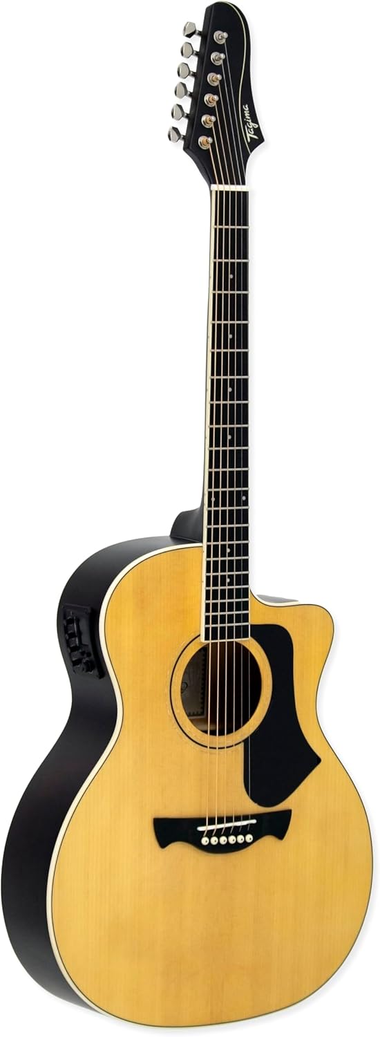 Violão Tagima Rio Negro Grand Auditorium Cutaway com tampo spruce e laterais em agathis preto