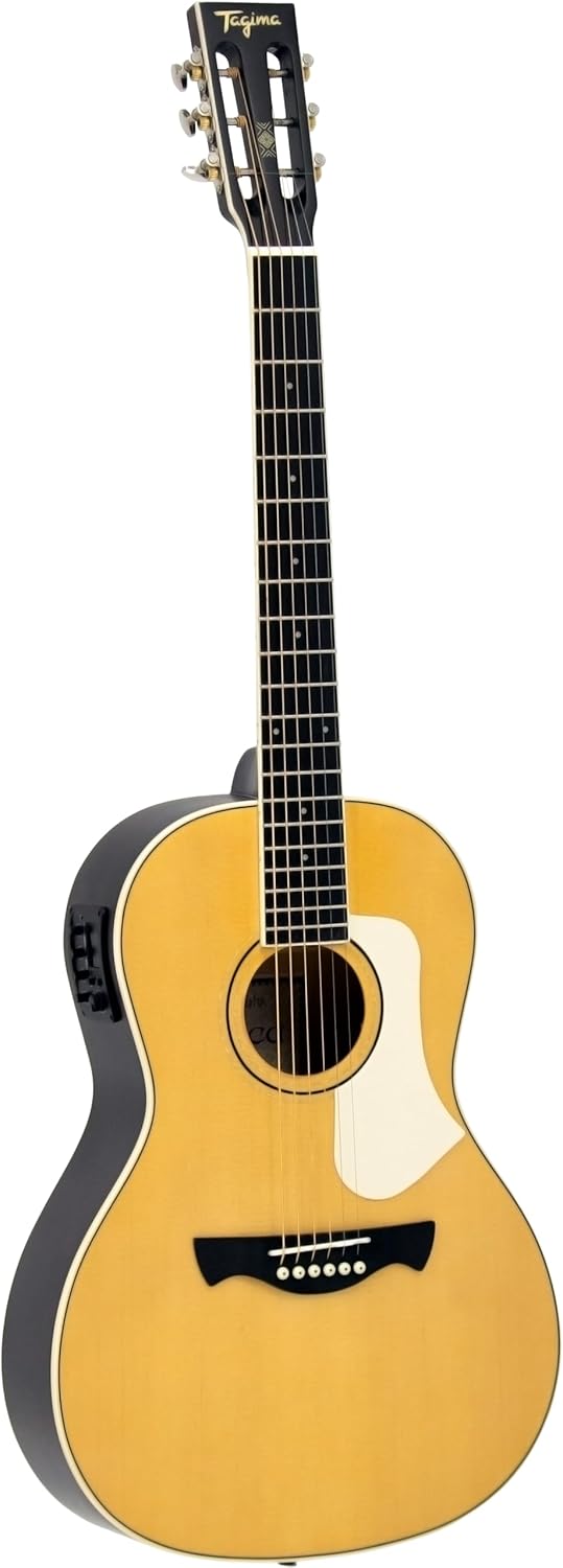 Violão Tagima Nazca Latin America Parlor EQ com tampo em Spruce e laterais em Agathis, acabamento natural e preto, captador EQ embutido