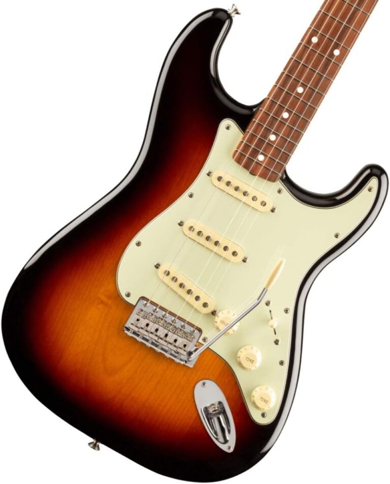 Guitarra elétrica Fender Vintera 60s Stratocaster Sunburst escala pau ferro vista frontal