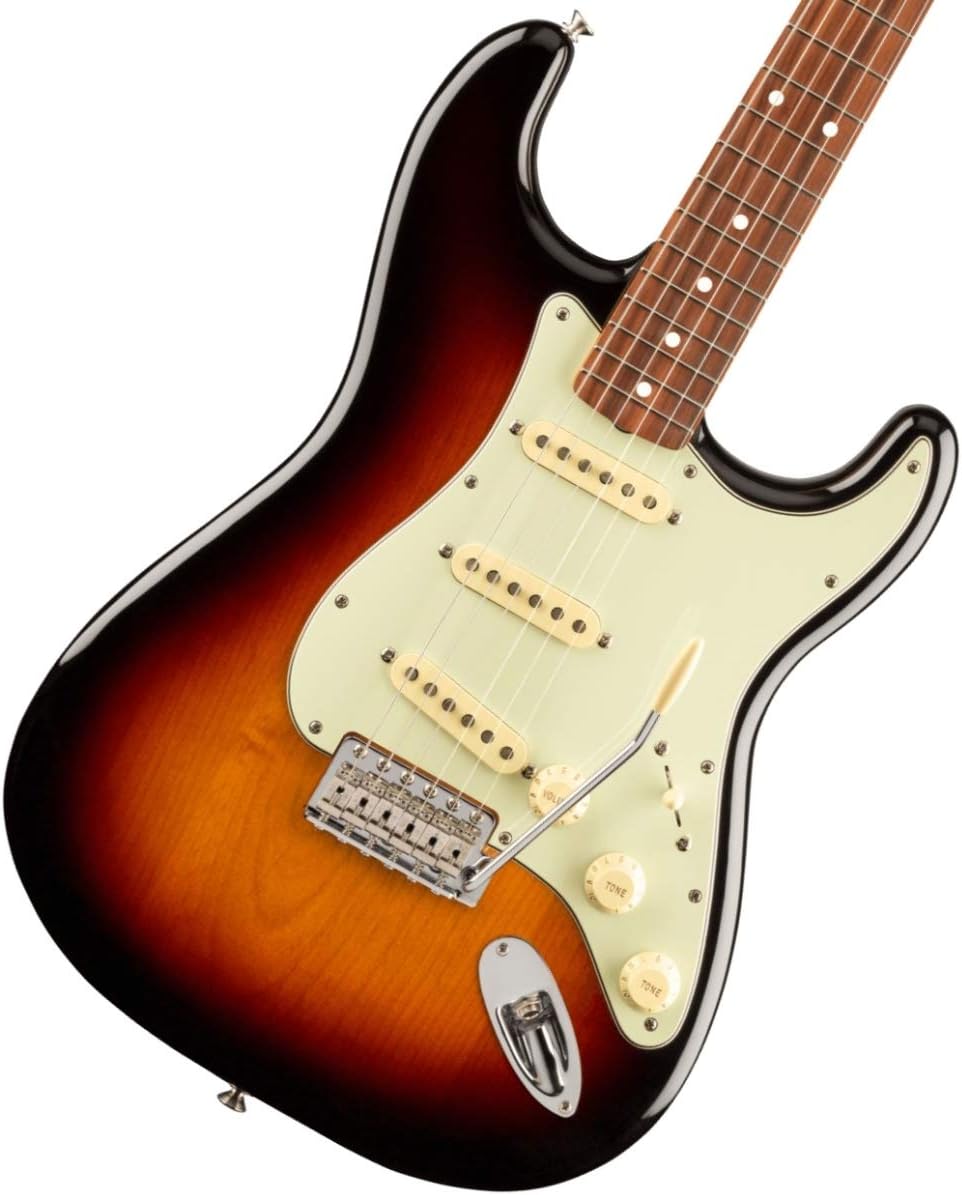 Guitarra elétrica Fender Vintera 60s Stratocaster Sunburst escala pau ferro vista frontal