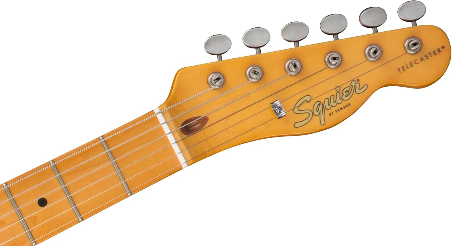 Cabeça da guitarra elétrica Fender Squier Telecaster vintage 40º aniversário Dakota Red maple fingerboard