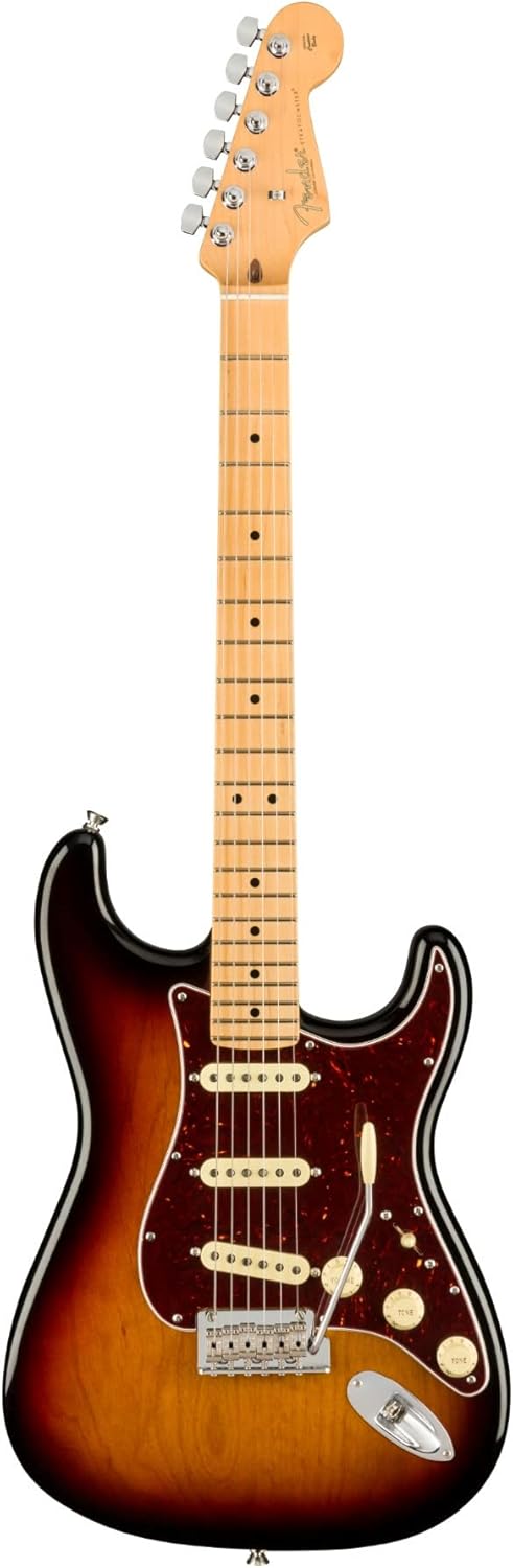 Guitarra Fender American Professional II Stratocaster Sunburst com escala de bordo e 22 trastes