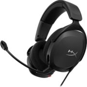 Black HyperX Cloud Stinger 2 Core gaming headset with microphone and padded ear cups.