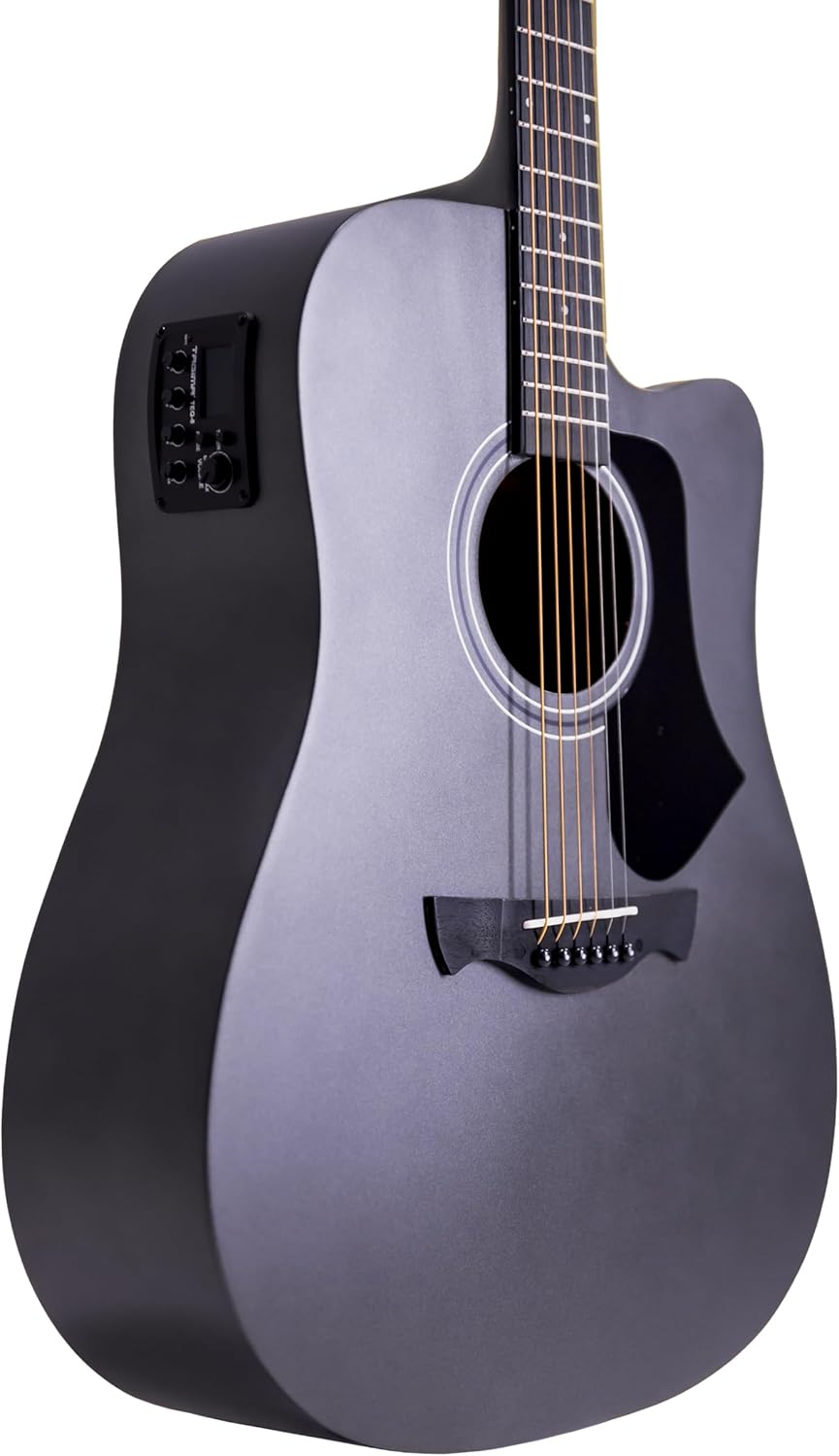 Violão Tagima Andes Folk Cutaway EQ preto fosco com corte cutaway e equalizador embutido
