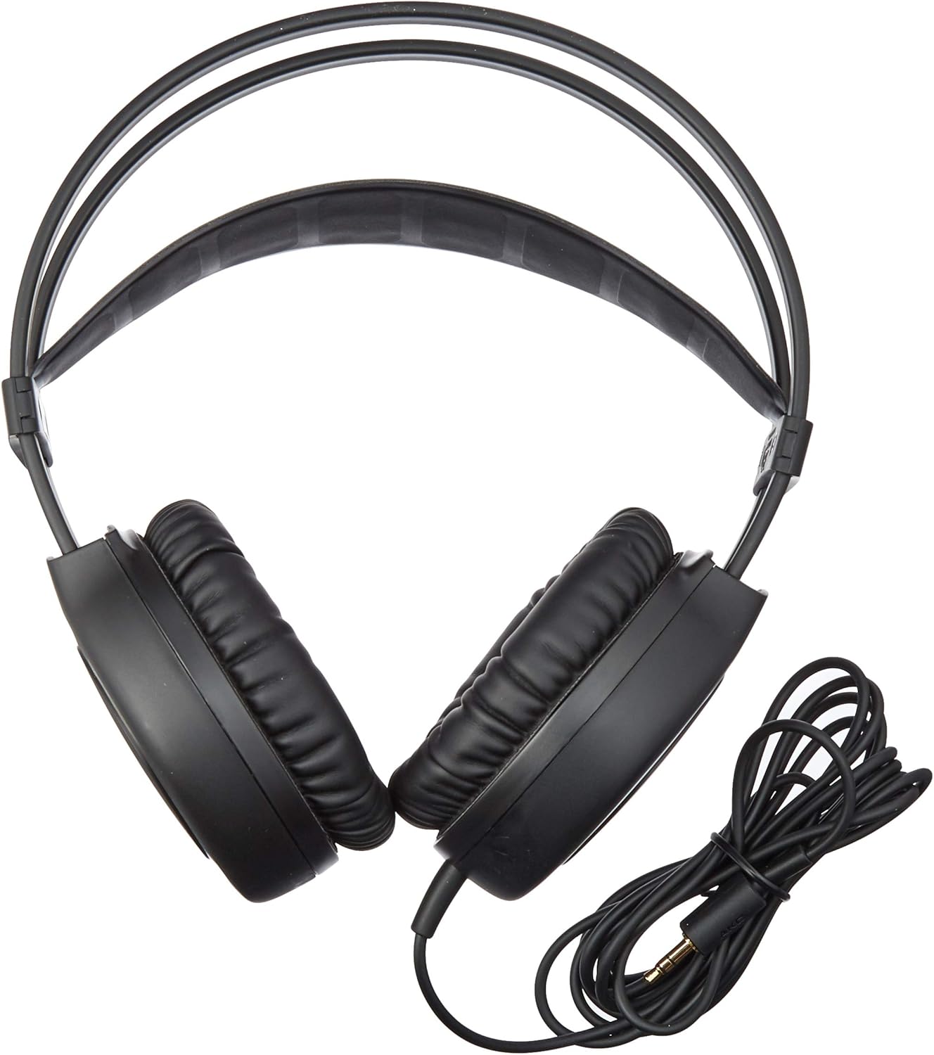 Fones de ouvido AKG K511 preto over-ear com cabo P2 3,5mm e design confortável
