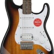 Guitarra Bullet Stratocaster HT HSS com acabamento sunburst, captadores HSS e braço de 22 trastes.
